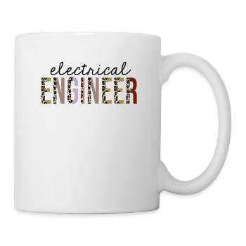 Electrical Engineer Leopard Print Funny - Mug - white - Right