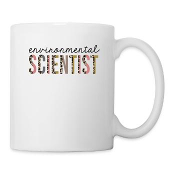 Environmental Scientist Leopard Print Funny - Mug - white - Right