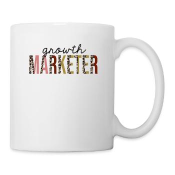 Marketing de croissance Leopard Print Funny - Mug blanc - blanc - Droite