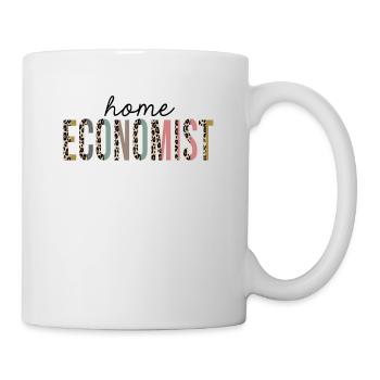 Accueil Économiste Leopard Print Drôle - Mug blanc - blanc - Droite