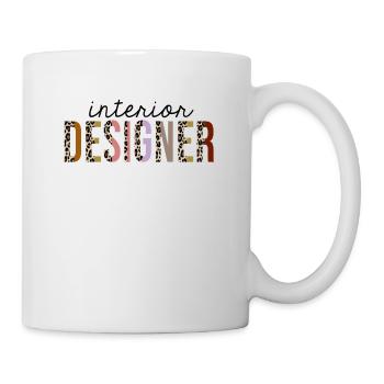 Interior Designer Leopard Print Funny - Mug - white - Right