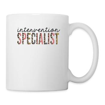 Intervention Specialist Leopard Print Funny - Mug - white - Right