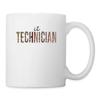 Technicien informatique Leopard Print Funny - Mug blanc - blanc - Droite