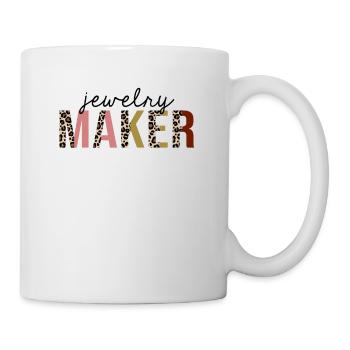 Fabricant de bijoux imprimé léopard drôle - Mug blanc - blanc - Droite