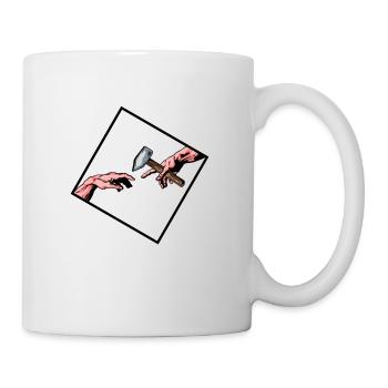 Schmied Schmiede Amboss Metallbauer Metall - Tasse - Weiß - Rechts