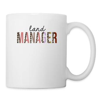 Landmanager Leopard Print Lustig - Tasse - Weiß - Rechts