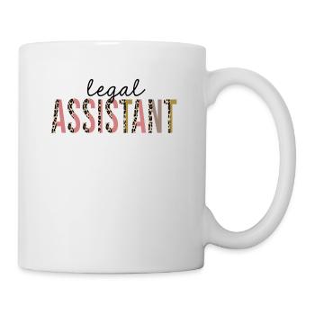 Assistant juridique imprimé léopard drôle - Mug blanc - blanc - Droite