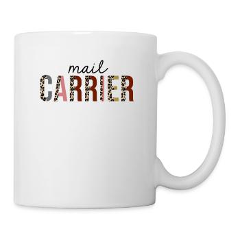 Mail Carrier Leopard Print Funny - Mug - white - Right