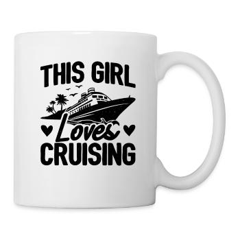 This Girl Loves Cruising Scuba Diver Apnoe Diving - Tasse - Weiß - Rechts