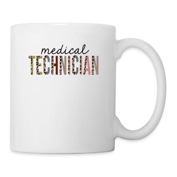 Technicien médical Leopard Print Funny - Mug blanc - blanc - Droite