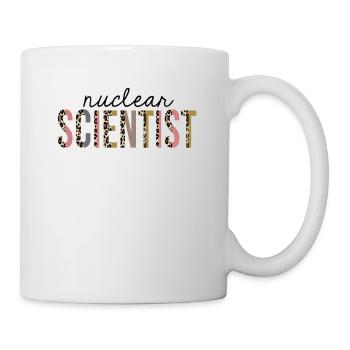 Nuclear Scientist Leopard Print Funny - Mug - white - Right