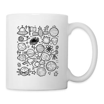 Astronomie, Espace, Univers, Espace, Planètes - Mug blanc - blanc - Droite