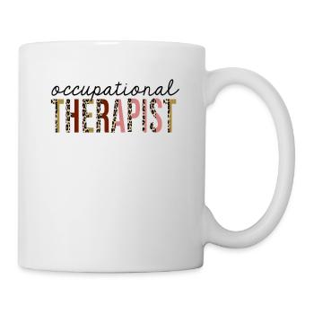 Ergothérapeute Leopard Print Drôle - Mug blanc - blanc - Droite
