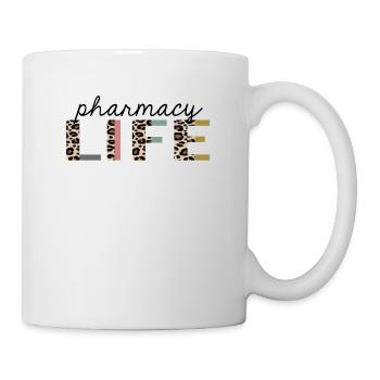 Pharmacy Life Leopard Print Funny - Mug - white - Right