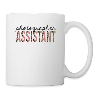 Fotograf Assistant Leopard Print Lustig - Tasse - Weiß - Rechts