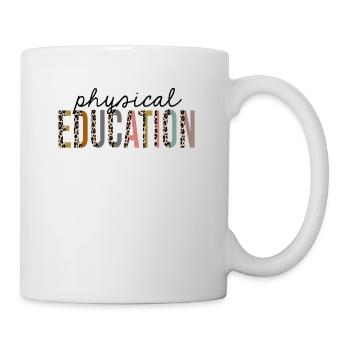 Physical Education Leopard Print Funny - Mug - white - Right