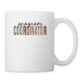 Coordonnatrice du programme Leopard Print Funny - Mug blanc - blanc - Droite