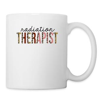 Strahlentherapeut Leopardenprint lustig - Tasse - Weiß - Rechts
