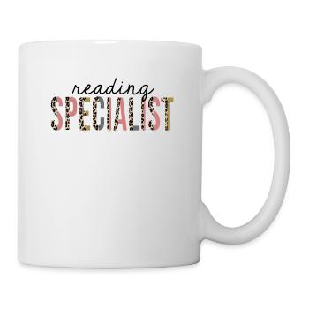 Lesespezialist Leopard Print Funny - Tasse - Weiß - Rechts