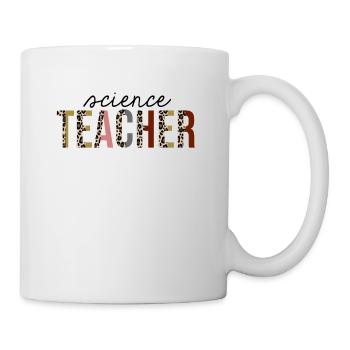 Professeur de sciences Leopard Print Drôle - Mug blanc - blanc - Droite