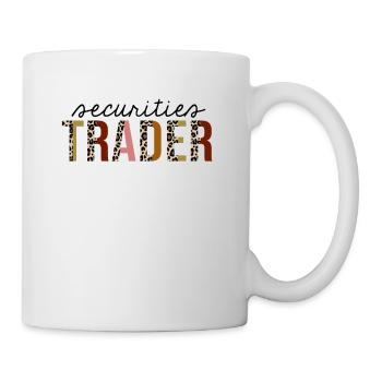 Négociant en valeurs mobilières Leopard Print Drôle - Mug blanc - blanc - Droite