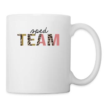 SPED Team Leopard Print Lustig - Tasse - Weiß - Rechts