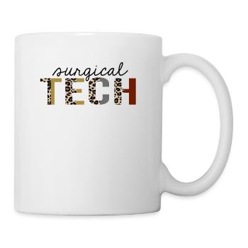 Surgical tech Leopard Print Funny - Mug - white - Right
