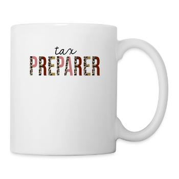 Chauffeur de taxi Leopard Print Drôle - Mug blanc - blanc - Droite