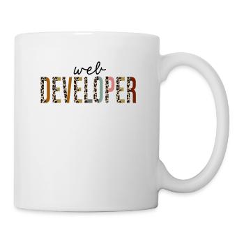 développeur web Leopard Print Funny - Mug blanc - blanc - Droite