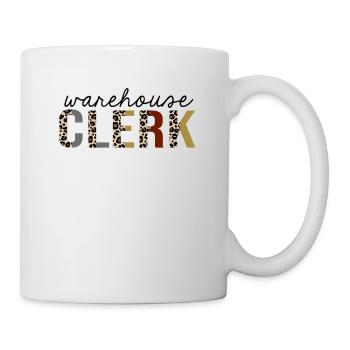 Commis d’entrepôt Leopard Print Drôle - Mug blanc - blanc - Droite