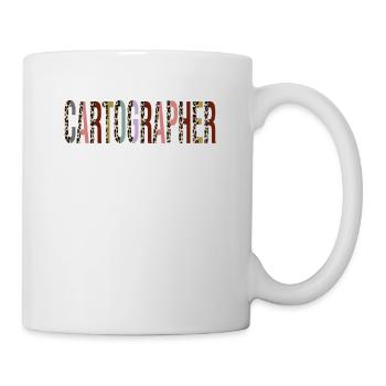 Cartographe - Mug blanc - blanc - Droite