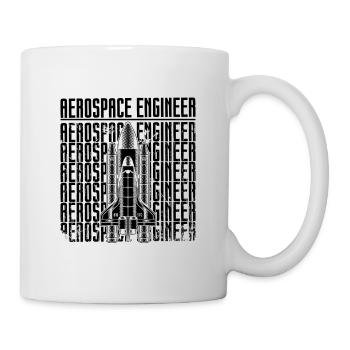 Aerospace Engineer Rocket Ship Science Space - Tasse - Weiß - Rechts