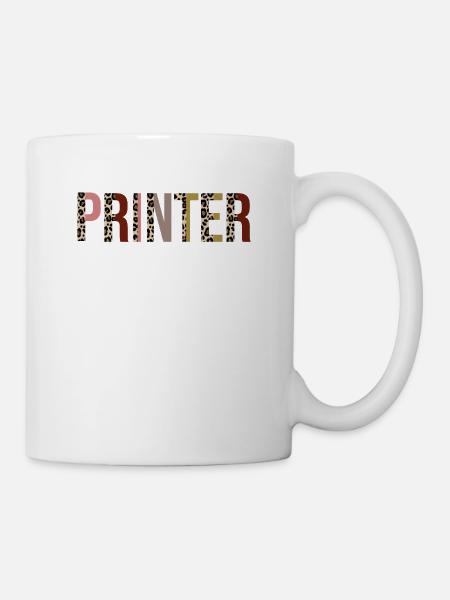 Drucker - Tasse - Weiß