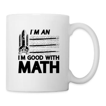 I'm An I'm Good With Math Aerospace Engineer Space - Mug - white - Right