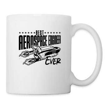Engineering Space Best Aerospace Engineer Ever - Tasse - Weiß - Rechts