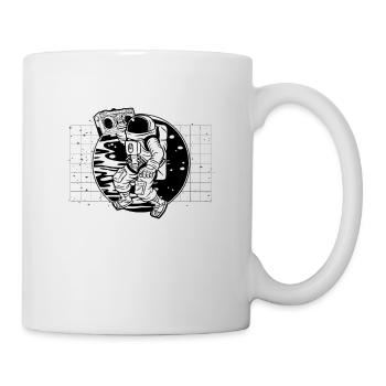 Astronomy Music Lover Galaxy Radio Space Universe - Tasse - Weiß - Rechts