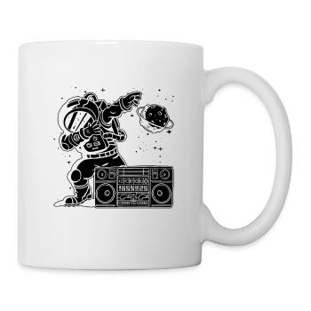 Astronomy Music Lover Moon Radio Space Universe - Mug - white - Right