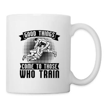 Good Things Come Catch Wrestling Wrestler Fight - Mug - white - Right