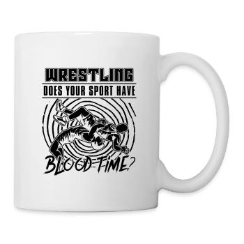 Catch Wrestling fait votre sport combattre lutteur - Mug blanc - blanc - Droite