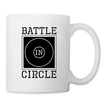 Battle In Circle Catch Wrestling Wrestler Fight - Mug - white - Right