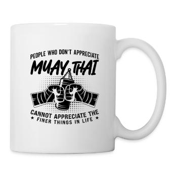 Muay Thai Fighter Thai Boxing Fighters Kickboxing - Mug blanc - blanc - Droite