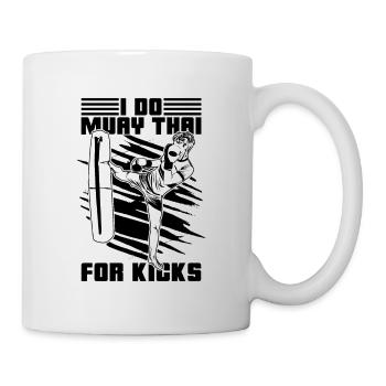 Combattant de Muay Thai Je Fais Muay Thai Pour Kicks Fight - Mug blanc - blanc - Droite