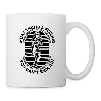Muay Thai est un feeling fighter Thai Fight Boxing - Mug blanc - blanc - Droite