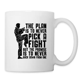 Le plan est Taekwondo Fighter Fight Sport Fighters - Mug blanc - blanc - Droite