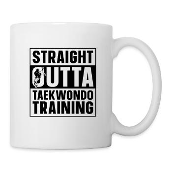Taekwondo Straight Outta Taekwondo Combat d’entraînement - Mug blanc - blanc - Droite