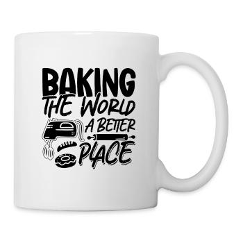 Baking The World A Better Place Baker Bakery Cake - Mug - white - Right