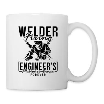 Welder Fixing Engineer's Weld Iron Welding Career - Tasse - Weiß - Rechts