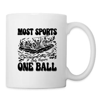Most Sports Kayak Rafting Paddling Canoe Paddle - Tasse - Weiß - Rechts