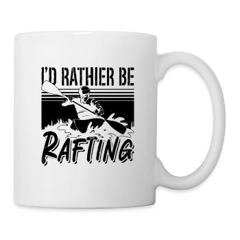 Je préfère faire du rafting Paddle Kayak Canoë Paddle - Mug blanc - blanc - Droite