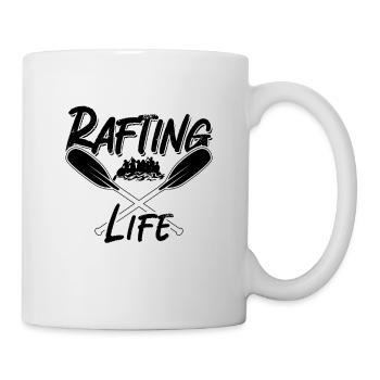 Rafting Radeau de sauvetage Canoë Paddle Kayak Pagayer - Mug blanc - blanc - Droite